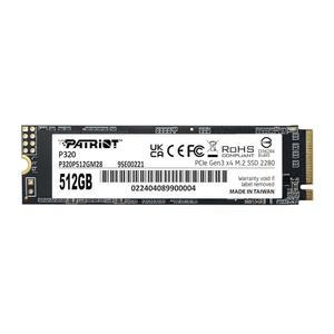 패트리어트 메모리 P320 512GB 내장 SSD - NVMe PCIe 3x4세대 M.2 2280 솔리드 스테이트 드라이브 P320P512GM28