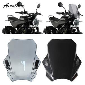 SVARTPILEN 401 용 전면 오토바이 윈드 스크린 실드 HUSQVARNA 디플렉터 프로텍터