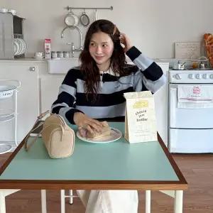 [메이블루]스트라이프 럭비 니트