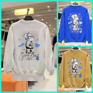 더블제이디 (남녀공용) 갬성 힙합 래퍼 곰돌이 오버핏 맨투맨 티셔츠 JGZZ22910