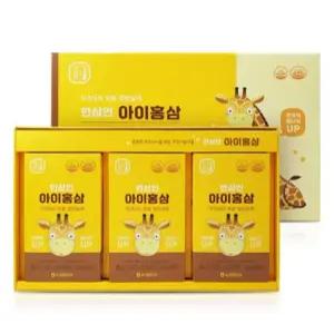 한삼인 아이홍삼 20ml x 30포 국산원료 고함량 진세노사이드 키즈 면역 기억력 개선