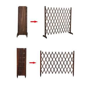 자바라 접이식 울타리 원목 나무 방부목 정원