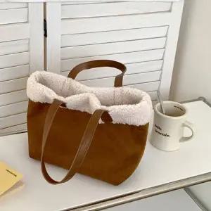 겨울 뽀글이 토트백 여자 무스탕 가방