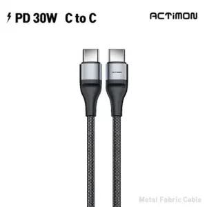 엑티몬 PD30W C TO C 메탈케이블 1.2M