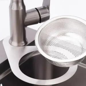 싱크대 모서리 음식물 걸이 주방용품 스텐 거름망 싱크대모서리걸이