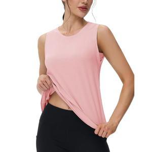 여성용 맥콤센 운동 탱크 탑스 루즈핏 민소매 퀵 드라이 경량 체육관 요가 셔츠