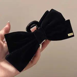 [콩심팥심]여자 헤어 스타일링 반묶음 올림 긴 머리 리본 집게핀 메탈머리핀