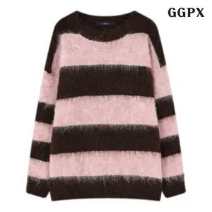 빅 스트라이프 라운드넥 루즈핏 니트 (GPDKT006D)