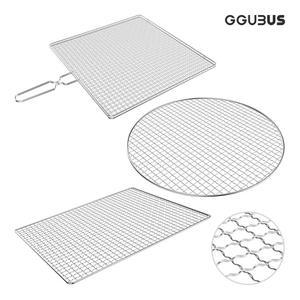 꾸버스 일회용 석쇠 태망 사각 원형 석쇠 바베큐그릴 캠핑 야외 숯불 펜션 식당 업소 도매