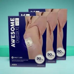 어썸패치 무릎 전용 파스 40EA 3개