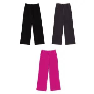 바이브리짓 벨로아 코듀로이 팬츠 3종SET(블랙,차콜그레이,핑크)
