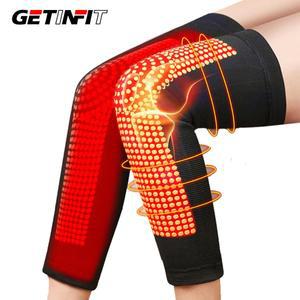 온열 발열 무릎보호대 GETINFIT 남녀공용 쑥 무릎 패드 노인용 콜드 다리 관절 워머 미끄럼 방지 방풍 레그