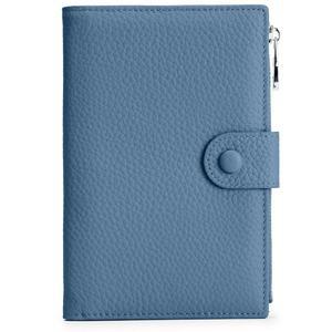 여성용 가죽 여권 홀더, 슬림 RFID 차단 여행용 지갑, 지퍼가 달린 동전 포켓과 SIM 슬롯이 있는 컴팩트 여권 지갑, 여성용 여권 커버 케이스