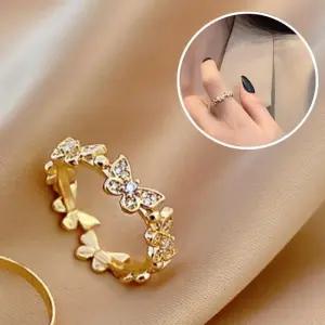 링 반지 T0403 선물 큐빅 나비 생일 골드 패션반지 패션링 이쁜반지 골드반지