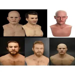 산타할아버지 실리콘가면 풀페이스 분장 얼굴마스크