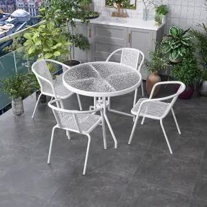 카페 접이식 야외테이블 정원 4인 테이블 세트