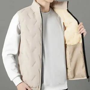 남자 패딩 조끼 경량 데일리 아우터 남성 방한 조끼 겨울 아웃도어 작업용 축열 보온 방풍 작업 등산