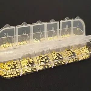 [하프클럽/]네일아트 장식 골드 리벳 꾸미기 취미 아트 파츠