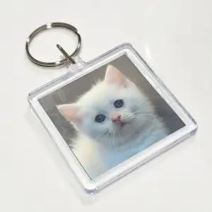 아크릴 투명 증사 최애 사진 액자 키링 정사각 대형