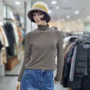 베네통/애플아울렛/스트라이프 기모 슬림 티셔츠/BATS59461