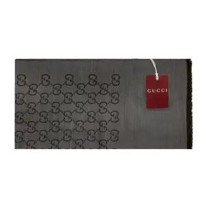 GG 울 실크 머플러 그레이브라운 165904 3G646 1264