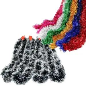 크리스마스 눈꽃 모루 장식(길이2mX폭10cm)