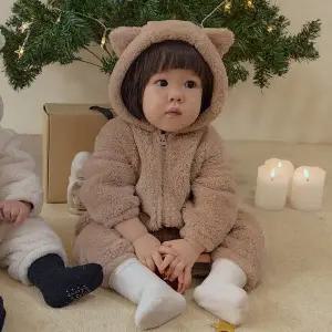 [유비맘클로젯]베베 몽글 후드 몽자 올인원 베이지 B2WT0601-BG