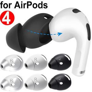 Airpods 용 실리콘 이어팁 4 번째 이어 팁 팁 교체 Apple Airpods4 이어 플러그 액세서리 용 미끄럼 방지