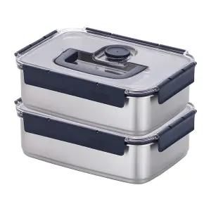 스텐락 김치통 스텐 밀폐 용기 모스트 미니핸디 2개 세트