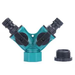 수도 꼭지 2구 분배기 나사선변환커넥터 2종 호스 세탁 기배관 4구 실용품