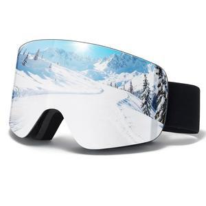 VCOROS 스노보드 스키 고글 남성 프레임리스 안티 포그 OTG 스노우 스케이트 스노모바일 탈부착 렌즈