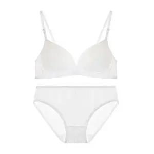 노와이어 심플 세트 브라팬티 편안한 브랜드언더웨어 심플 여성 브라