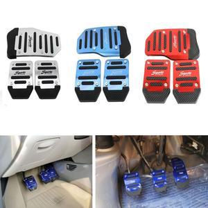 범용 스포츠 미끄럼 방지 자동차 페달 수동 시리즈 키트, 브레이크 패드 커버, 세트당 3 개