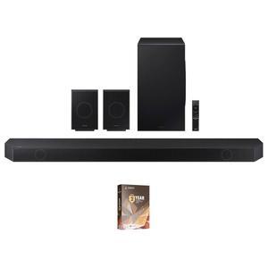 삼성 HW-Q990D 11.1.4ch 사운드바, 트루 돌비 애트모스 사운드, 2년간의 앰버 보호 계획 (2024)