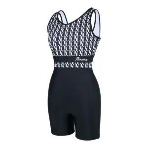 [롯데백화점]레노마 여성 지오메트릭 U백 3부 반신수영복 LF2F862