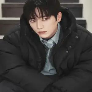 드로우핏 drawfit 미니멀 후론 후드 다운 자켓 BLACK