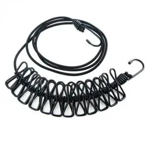 휴대용 캠핑 빨래집게 건조끈 줄걸이 로프 (WFKMVJE)