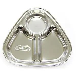 [골드스마일]스텐간식쟁반 파워 식판 스테인리스간식쟁반 3구식판