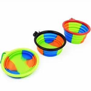 반려동물 식사 공간 폴딩 애완견 식기 집 반려견 밥그릇 이동식 식사용기 (WFKN07U)