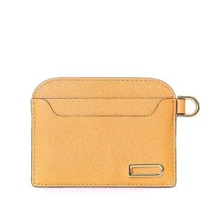 [명품] 알피나 래더 금장 D 로고 배가본드 더블 카드 홀더AB0648BKN0 AZCDG