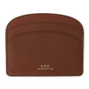 [명품] 22FW 로고 하프문카드지갑 브라운 PXAWV F63270 CAD