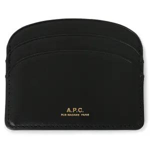 [명품] 22FW 로고 하프문 카드지갑 블랙 PXAWV F63270 LZZ