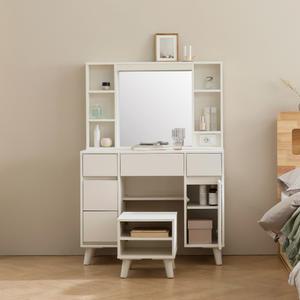 [리뷰이벤트]파로마 티아나 LED조명 수납화장대 (스툴포함)