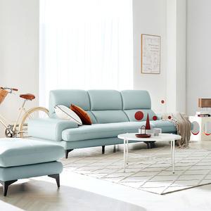 [스툴무료][자코모][단독판매] 비엔토 3.5인 슈렁큰 천연면피 소가죽 소파+스툴