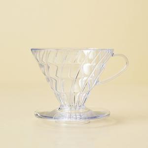하리오 V60 커피 드리퍼 웨이브 투명 (VD-02T) 3-4인용
