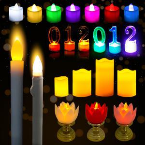 건전지초 전기 양초 캔들 LED 촛불 집회 초 왁스 파티 무대