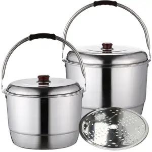 국산 선학 스텐들통 빨래솥 곰솥 찜기 찜솥 찜냄비 양동이