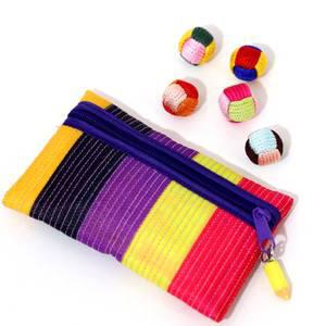 색동 실공기와전통지갑/공기놀이/공깃돌/수공예 공기알