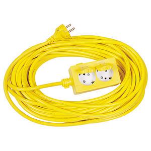 산업용 방수 콘센트 10M 20M 30M 연장선 2구 3구 작업선 전선릴 고무 커버 노출 멀티탭 코드선 노란색