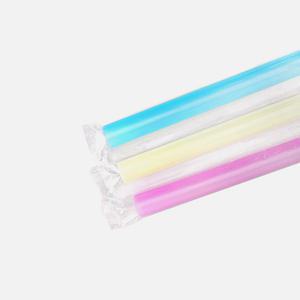 테이크아웃 버블티 스트로우 개별포장 빨대 컬러혼합 200개